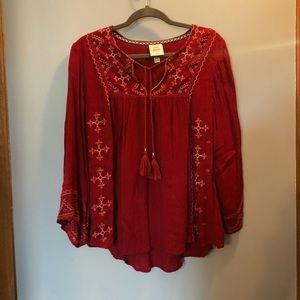 Lightweight fall blouse